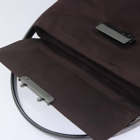 PRADA Hand Bag Nylon Brown - Picture 10 of 16